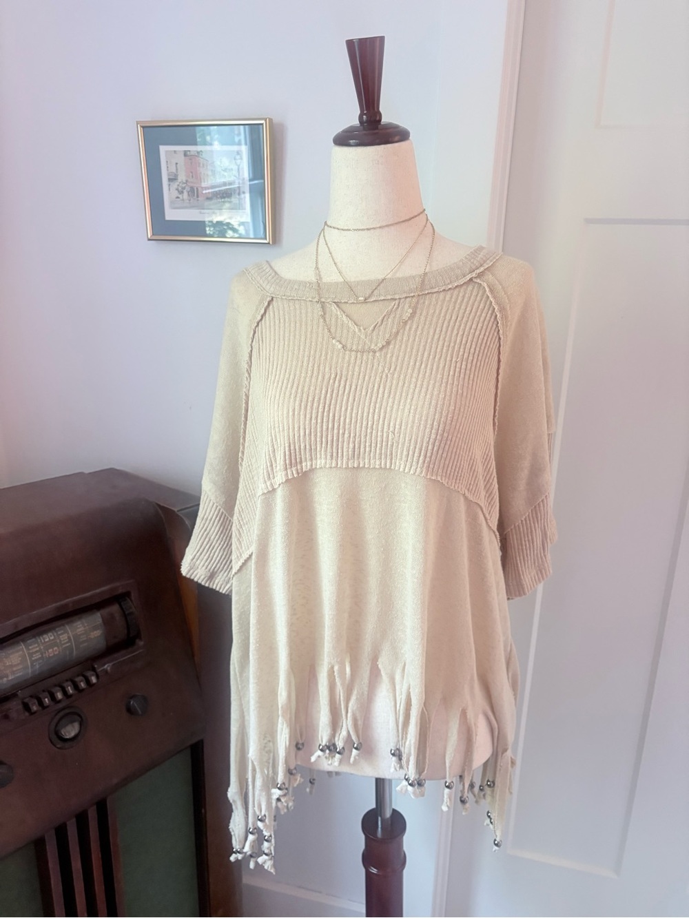 โก pol y2k style top with beads โก
